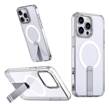 Star Shine Series TPU + PC MagSafe Phone Case with Fold Holder, For iPhone 15, For iPhone 14 Plus, For iPhone 14, For iPhone 14 Pro