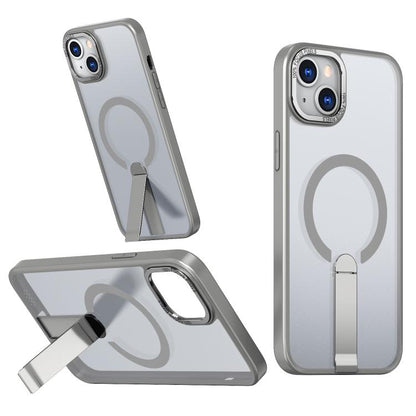 Star Shine Series TPU + PC MagSafe Phone Case with Fold Holder, For iPhone 15, For iPhone 14 Plus, For iPhone 14, For iPhone 14 Pro