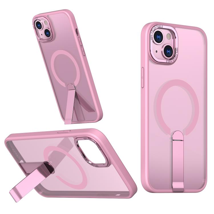 Star Shine Series TPU + PC MagSafe Phone Case with Fold Holder, For iPhone 15, For iPhone 14 Plus, For iPhone 14, For iPhone 14 Pro