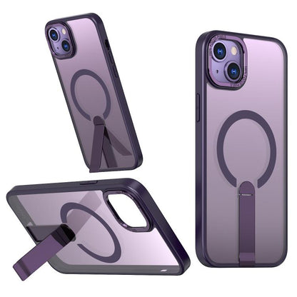 Star Shine Series TPU + PC MagSafe Phone Case with Fold Holder, For iPhone 15, For iPhone 14 Plus, For iPhone 14, For iPhone 14 Pro