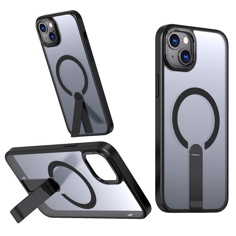 Star Shine Series TPU + PC MagSafe Phone Case with Fold Holder, For iPhone 15, For iPhone 14 Plus, For iPhone 14, For iPhone 14 Pro