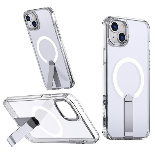Star Shine Series TPU + PC MagSafe Phone Case with Fold Holder, For iPhone 15, For iPhone 14 Plus, For iPhone 14, For iPhone 14 Pro