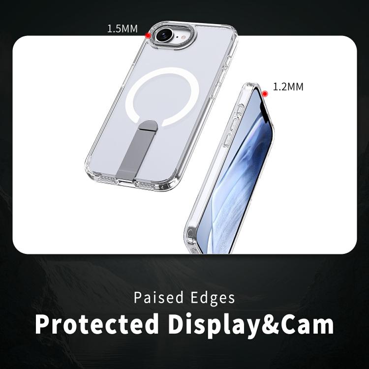 Star Shine Series TPU + PC MagSafe Phone Case with Fold Holder, For iPhone 16e / 17e, For iPhone 17 Pro Max, For iPhone 17 Pro, For iPhone 17