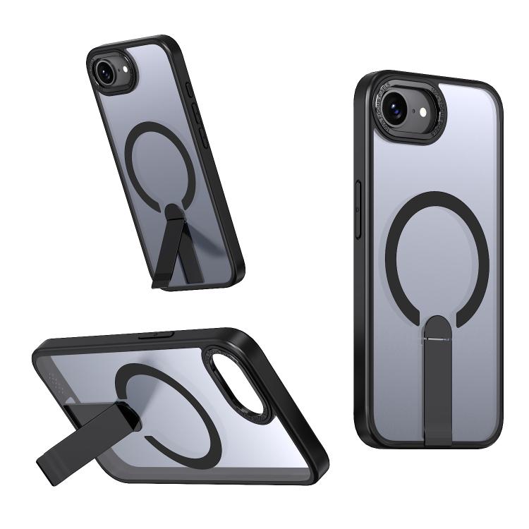 Star Shine Series TPU + PC MagSafe Phone Case with Fold Holder, For iPhone 16e / 17e, For iPhone 17 Pro Max, For iPhone 17 Pro, For iPhone 17