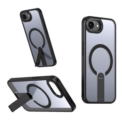 Star Shine Series TPU + PC MagSafe Phone Case with Fold Holder, For iPhone 16e / 17e, For iPhone 17 Pro Max, For iPhone 17 Pro, For iPhone 17