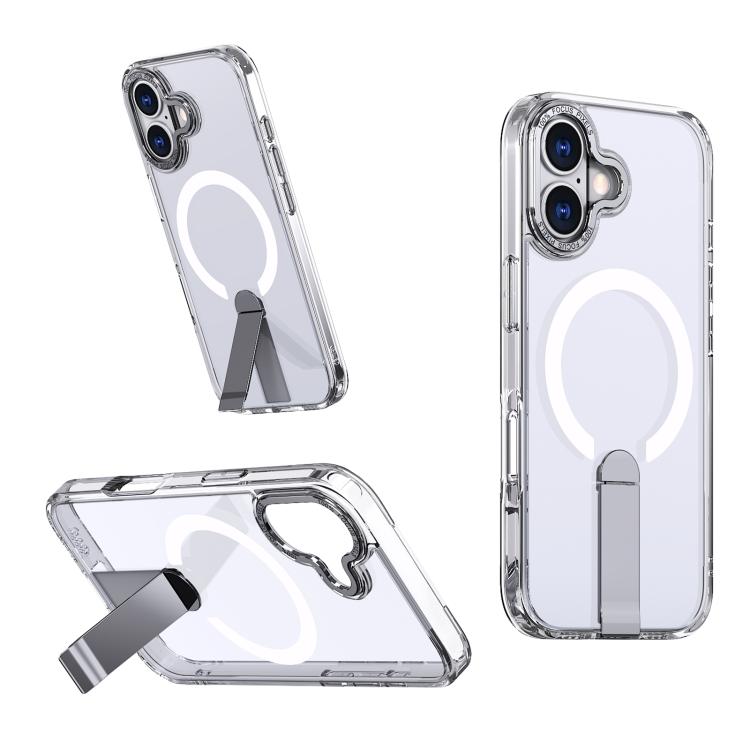 Star Shine Series TPU + PC MagSafe Phone Case with Fold Holder, For iPhone 16e / 17e, For iPhone 17 Pro Max, For iPhone 17 Pro, For iPhone 17