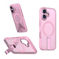 Star Shine Series TPU + PC MagSafe Phone Case with Fold Holder, For iPhone 16e / 17e, For iPhone 17 Pro Max, For iPhone 17 Pro, For iPhone 17