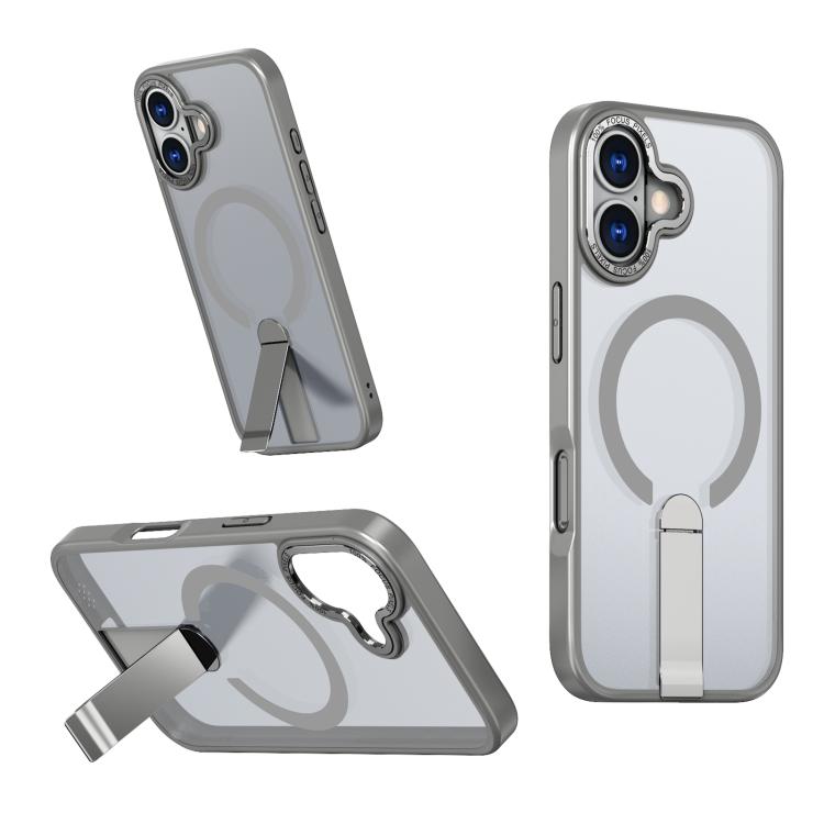Star Shine Series TPU + PC MagSafe Phone Case with Fold Holder, For iPhone 16e / 17e, For iPhone 17 Pro Max, For iPhone 17 Pro, For iPhone 17