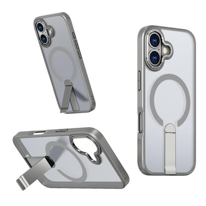Star Shine Series TPU + PC MagSafe Phone Case with Fold Holder, For iPhone 16e / 17e, For iPhone 17 Pro Max, For iPhone 17 Pro, For iPhone 17