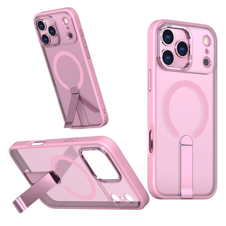 Star Shine Series TPU + PC MagSafe Phone Case with Fold Holder, For iPhone 16e / 17e, For iPhone 17 Pro Max, For iPhone 17 Pro, For iPhone 17
