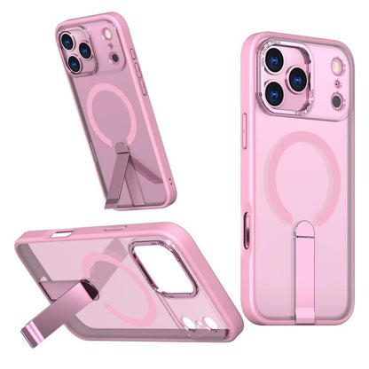 Star Shine Series TPU + PC MagSafe Phone Case with Fold Holder, For iPhone 16e / 17e, For iPhone 17 Pro Max, For iPhone 17 Pro, For iPhone 17
