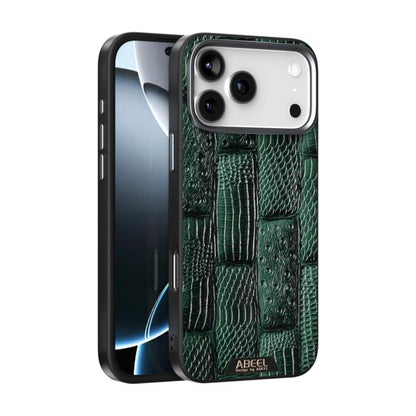 ABEEL Beast Pattern 6D Micro-Embossed MagSafe Genuine Leather Phone Case, For iPhone 18 Pro / 17 Pro, For iPhone 18 Pro Max / 17 Pro Max, For iPhone 17e / 16e, For iPhone 17, For iPhone Air, For iPhone 16 Pro Max