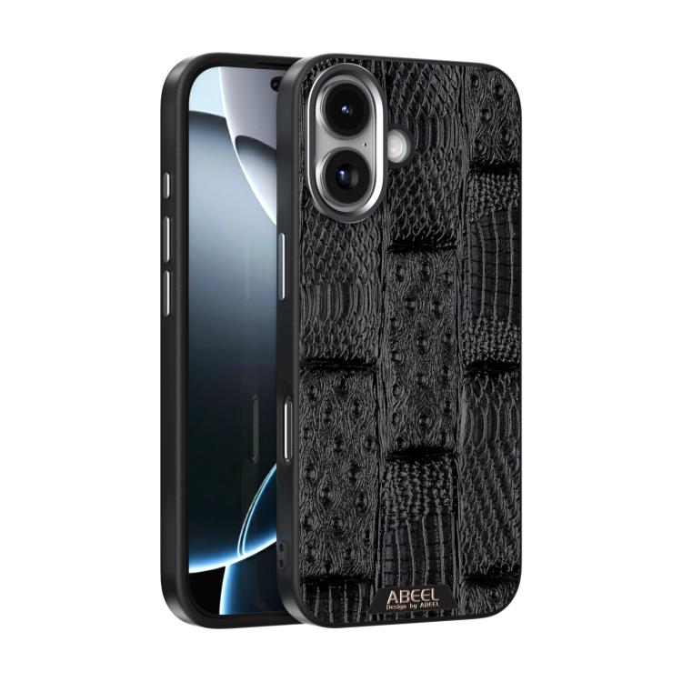 ABEEL Beast Pattern 6D Micro-Embossed MagSafe Genuine Leather Phone Case, For iPhone 18 Pro / 17 Pro, For iPhone 18 Pro Max / 17 Pro Max, For iPhone 17e / 16e, For iPhone 17, For iPhone Air, For iPhone 16 Pro Max