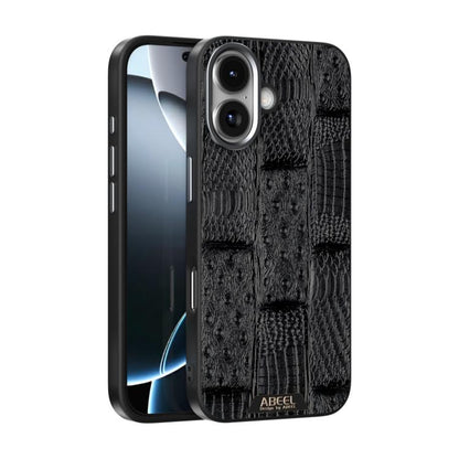 ABEEL Beast Pattern 6D Micro-Embossed MagSafe Genuine Leather Phone Case, For iPhone 18 Pro / 17 Pro, For iPhone 18 Pro Max / 17 Pro Max, For iPhone 17e / 16e, For iPhone 17, For iPhone Air, For iPhone 16 Pro Max