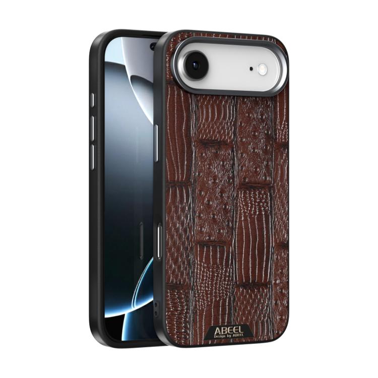 ABEEL Beast Pattern 6D Micro-Embossed MagSafe Genuine Leather Phone Case, For iPhone 18 Pro / 17 Pro, For iPhone 18 Pro Max / 17 Pro Max, For iPhone 17e / 16e, For iPhone 17, For iPhone Air, For iPhone 16 Pro Max