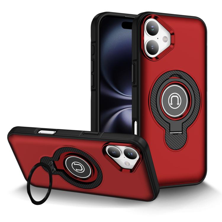 Ring Holder Magnetic Phone Case, For iPhone 16 Pro Max, For iPhone 16 Pro, For iPhone 16 Plus, For iPhone 16