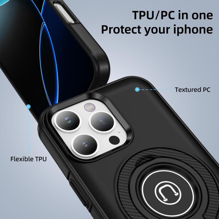 Ring Holder Magnetic Phone Case, For iPhone 16 Pro Max, For iPhone 16 Pro, For iPhone 16 Plus, For iPhone 16