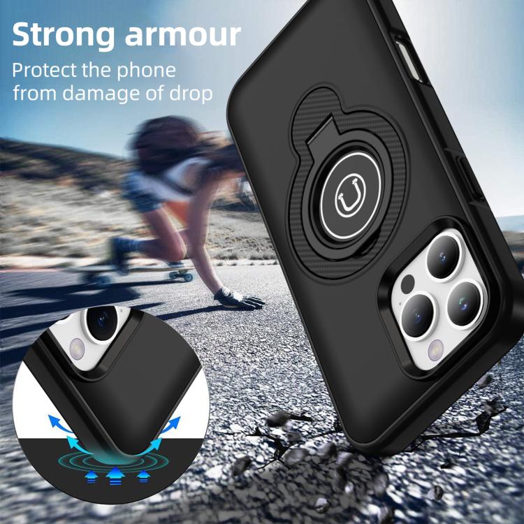 Ring Holder Magnetic Phone Case, For iPhone 16 Pro Max, For iPhone 16 Pro, For iPhone 16 Plus, For iPhone 16