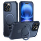 Skin Feel Magnetic Holder MagSafe Phone Case, For iPhone 17e / 16e, For iPhone 16 Pro Max, For iPhone 16 Pro, For iPhone 16 Plus