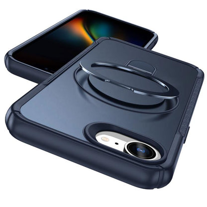 Skin Feel Magnetic Holder MagSafe Phone Case, For iPhone 17e / 16e, For iPhone 16 Pro Max, For iPhone 16 Pro, For iPhone 16 Plus