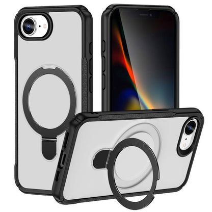 Skin Feel Magnetic Holder MagSafe Phone Case, For iPhone 17e / 16e, For iPhone 16 Pro Max, For iPhone 16 Pro, For iPhone 16 Plus