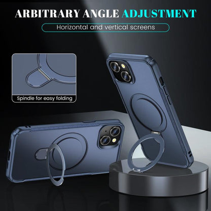 Skin Feel Magnetic Holder MagSafe Phone Case, For iPhone 15, For iPhone 14 / 13, For iPhone 14 Pro Max