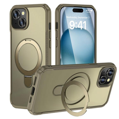 Skin Feel Magnetic Holder MagSafe Phone Case, For iPhone 15, For iPhone 14 / 13, For iPhone 14 Pro Max