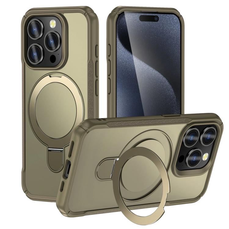 Skin Feel Magnetic Holder MagSafe Phone Case, For iPhone 16, For iPhone 15 Pro Max, For iPhone 15 Pro, For iPhone 15 Plus / 14 Plus