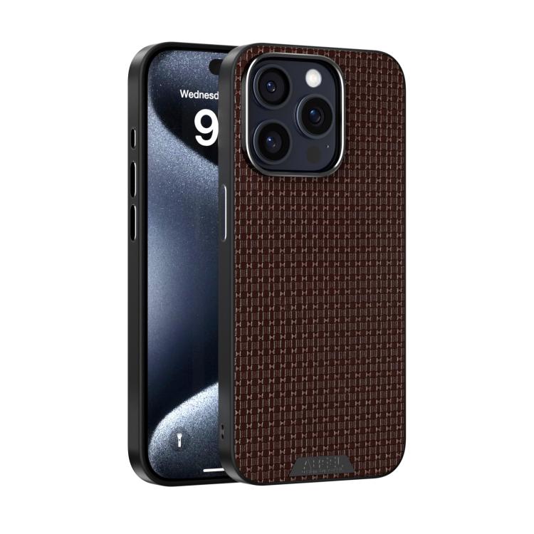 ABEEL Ruyi Pattern 6D Micro Relief MagSafe Leather Phone Case, For iPhone 16 Pro, For iPhone 16 Plus, For iPhone 16, For iPhone 15 Pro Max, For iPhone 15 Pro, For iPhone 15 Plus