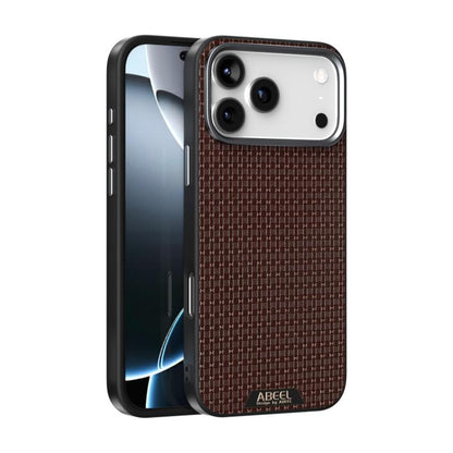 ABEEL Ruyi Pattern 6D Micro Relief MagSafe Leather Phone Case, For iPhone 18 Pro / 17 Pro, For iPhone 18 Pro Max / 17 Pro Max, For iPhone 17e / 16e, For iPhone 17, For iPhone Air, For iPhone 16 Pro Max