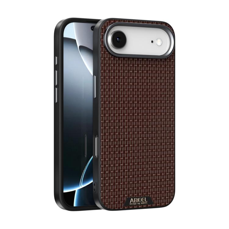 ABEEL Ruyi Pattern 6D Micro Relief MagSafe Leather Phone Case, For iPhone 18 Pro / 17 Pro, For iPhone 18 Pro Max / 17 Pro Max, For iPhone 17e / 16e, For iPhone 17, For iPhone Air, For iPhone 16 Pro Max