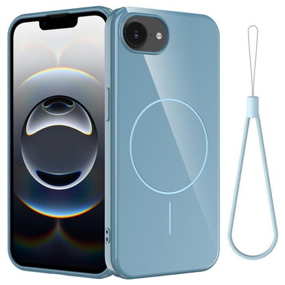 Glossy TPU Shockproof MagSafe Phone Case with Lanyard, For iPhone 18 Pro / 17 Pro, For iPhone 18 Pro Max / 17 Pro Max, For iPhone 17e / 16e, For iPhone 17, For iPhone Air, For iPhone 16 Pro Max