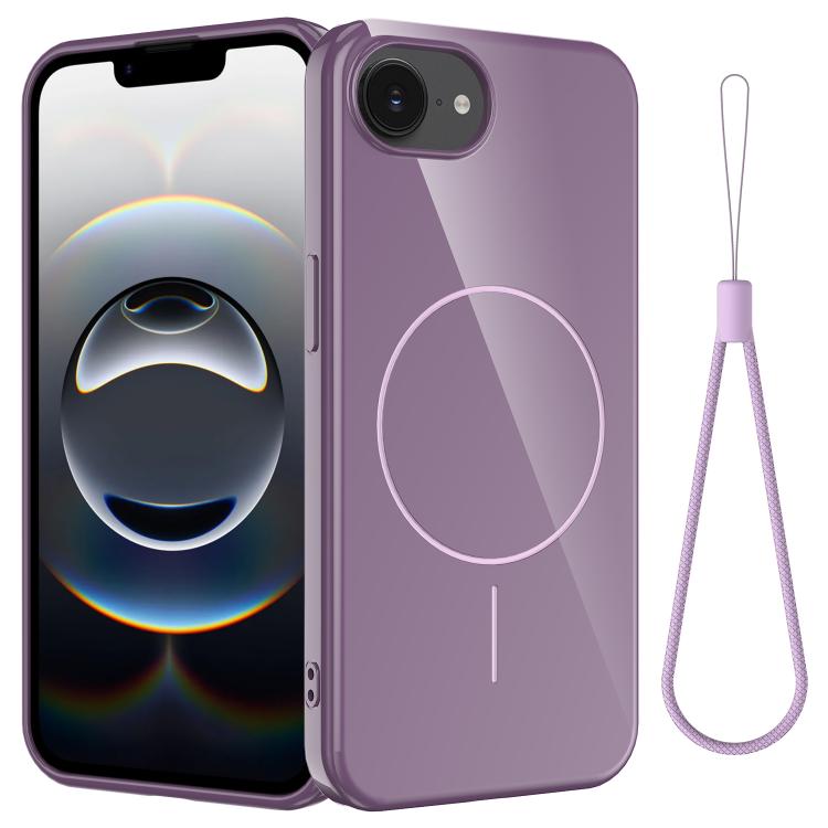Glossy TPU Shockproof MagSafe Phone Case with Lanyard, For iPhone 18 Pro / 17 Pro, For iPhone 18 Pro Max / 17 Pro Max, For iPhone 17e / 16e, For iPhone 17, For iPhone Air, For iPhone 16 Pro Max