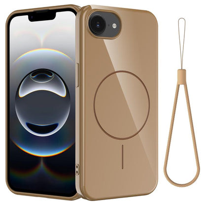Glossy TPU Shockproof MagSafe Phone Case with Lanyard, For iPhone 18 Pro / 17 Pro, For iPhone 18 Pro Max / 17 Pro Max, For iPhone 17e / 16e, For iPhone 17, For iPhone Air, For iPhone 16 Pro Max