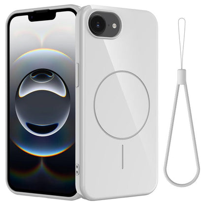 Glossy TPU Shockproof MagSafe Phone Case with Lanyard, For iPhone 18 Pro / 17 Pro, For iPhone 18 Pro Max / 17 Pro Max, For iPhone 17e / 16e, For iPhone 17, For iPhone Air, For iPhone 16 Pro Max
