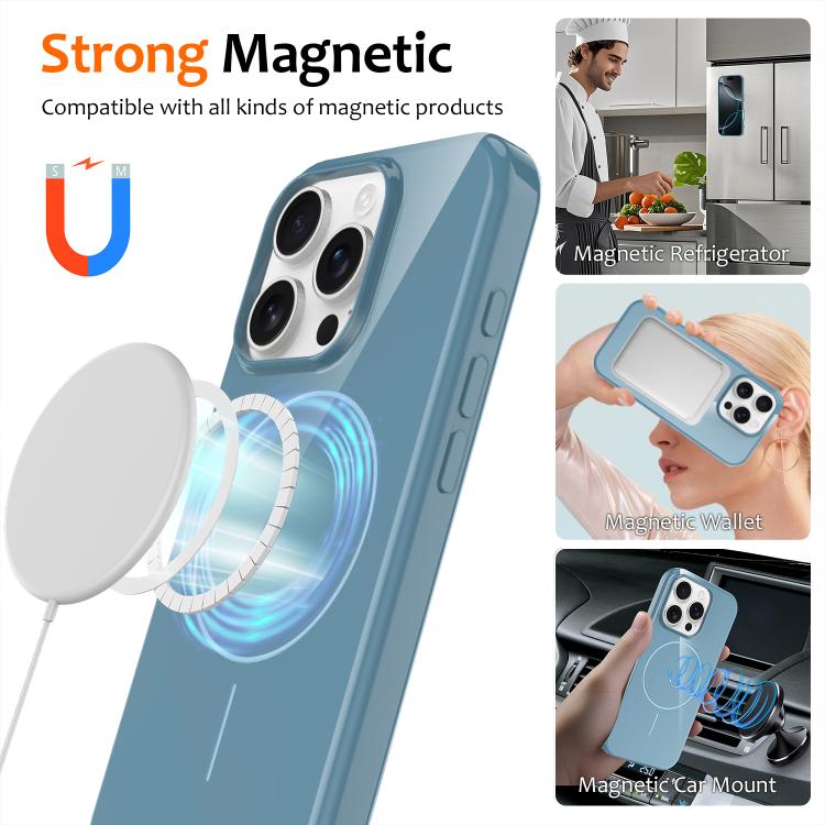 Glossy TPU Shockproof MagSafe Phone Case with Lanyard, For iPhone 16 Pro, For iPhone 16 Plus, For iPhone 16, For iPhone 15 Pro Max, For iPhone 15 Pro, For iPhone 15 Plus