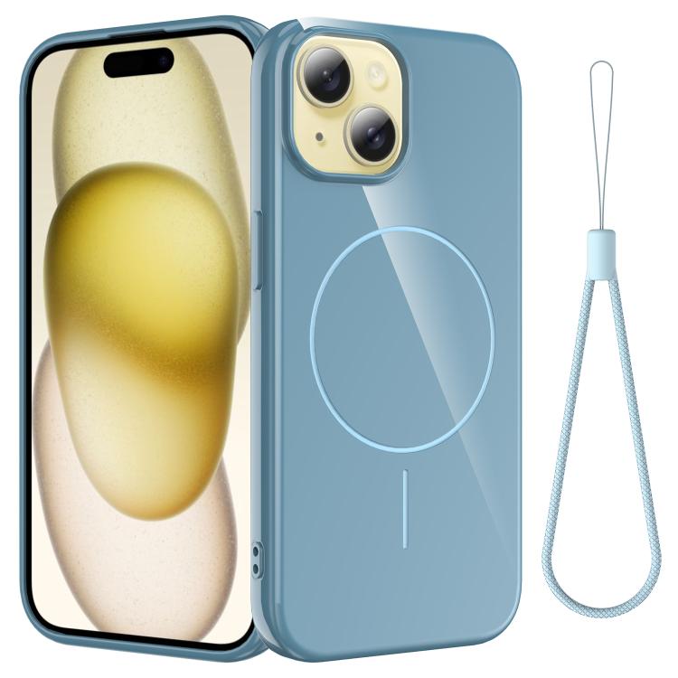 Glossy TPU Shockproof MagSafe Phone Case with Lanyard, For iPhone 15, For iPhone 14 Plus, For iPhone 14, For iPhone 14 Pro, For iPhone 14 Pro Max, For iPhone 13 Pro Max