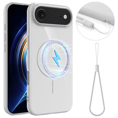 Glossy TPU Shockproof MagSafe Phone Case with Lanyard, For iPhone 18 Pro / 17 Pro, For iPhone 18 Pro Max / 17 Pro Max, For iPhone 17e / 16e, For iPhone 17, For iPhone Air, For iPhone 16 Pro Max