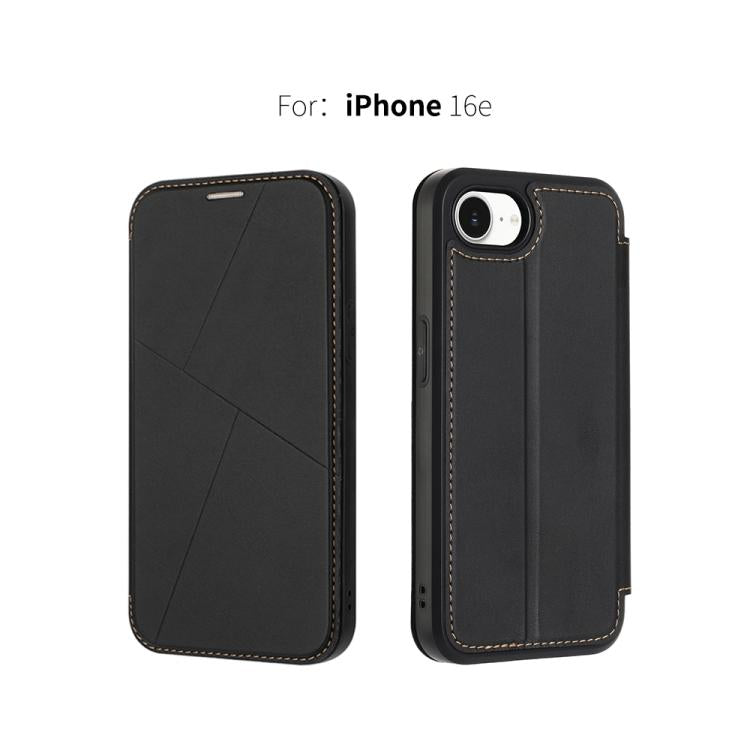 Magnetic Armor Series RFID Card Slots Leather Phone Case, For iPhone 17e / 16e