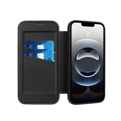 Magnetic Armor Series RFID Card Slots Leather Phone Case, For iPhone 17e / 16e