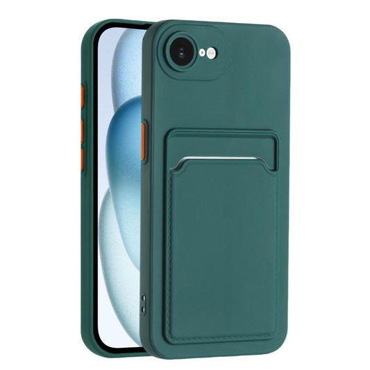 Skin Feel Card Contrast Color Button TPU Phone Case, For iPhone 17e / 16e