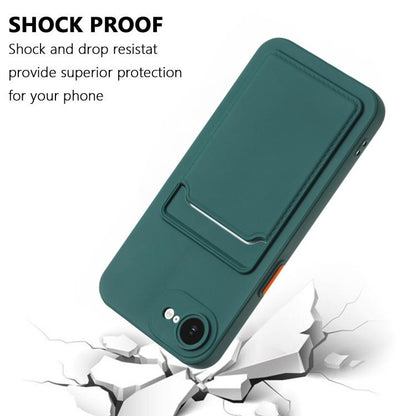 Skin Feel Card Contrast Color Button TPU Phone Case, For iPhone 17e / 16e