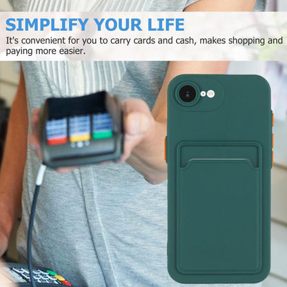 Skin Feel Card Contrast Color Button TPU Phone Case, For iPhone 17e / 16e