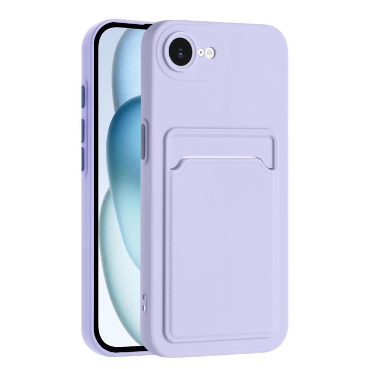 Skin Feel Card Contrast Color Button TPU Phone Case, For iPhone 17e / 16e