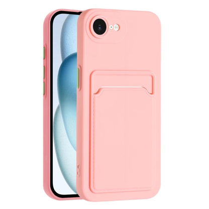 Skin Feel Card Contrast Color Button TPU Phone Case, For iPhone 17e / 16e