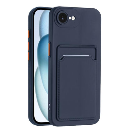 Skin Feel Card Contrast Color Button TPU Phone Case, For iPhone 17e / 16e