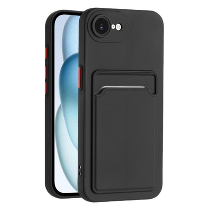 Skin Feel Card Contrast Color Button TPU Phone Case, For iPhone 17e / 16e