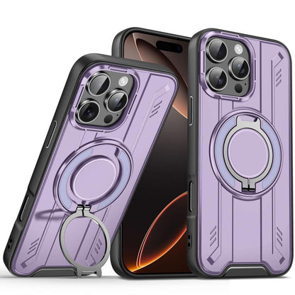 Rotating Ring Holder Magnetic MagSafe Phone Case, For iPhone 17e / 16e, For iPhone 16 Pro Max, For iPhone 16 Pro, For iPhone 16 Plus