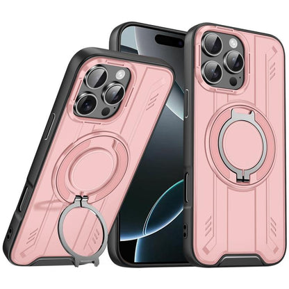 Rotating Ring Holder Magnetic MagSafe Phone Case, For iPhone 17e / 16e, For iPhone 16 Pro Max, For iPhone 16 Pro, For iPhone 16 Plus
