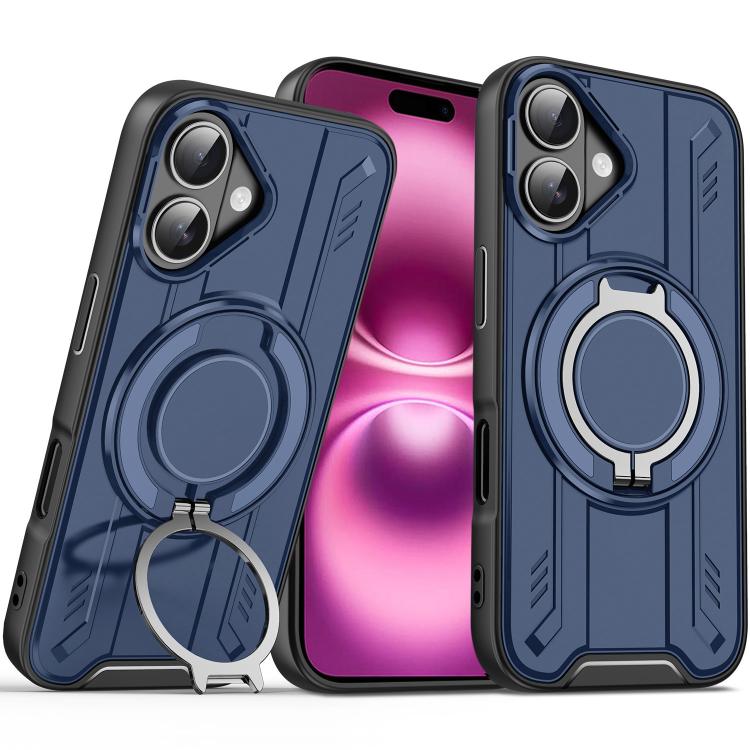 Rotating Ring Holder Magnetic MagSafe Phone Case, For iPhone 17e / 16e, For iPhone 16 Pro Max, For iPhone 16 Pro, For iPhone 16 Plus